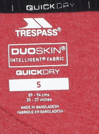 Trespass Men's Red Bicycle Graphic Sports Tee S