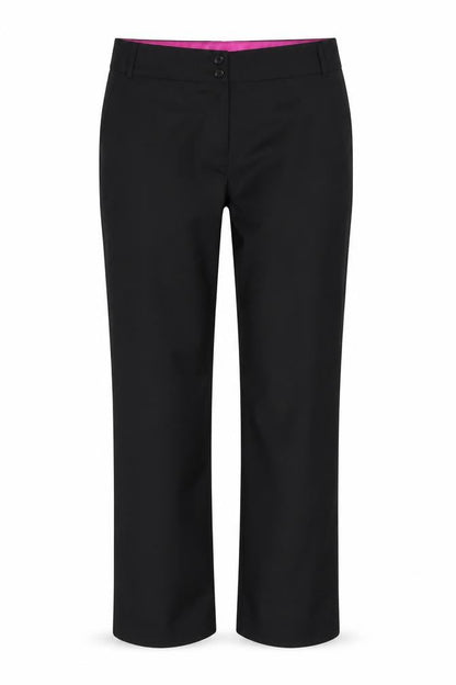 Womens UK Size 10 Ted Baker Regular Fit Dress Pants Black Trousers