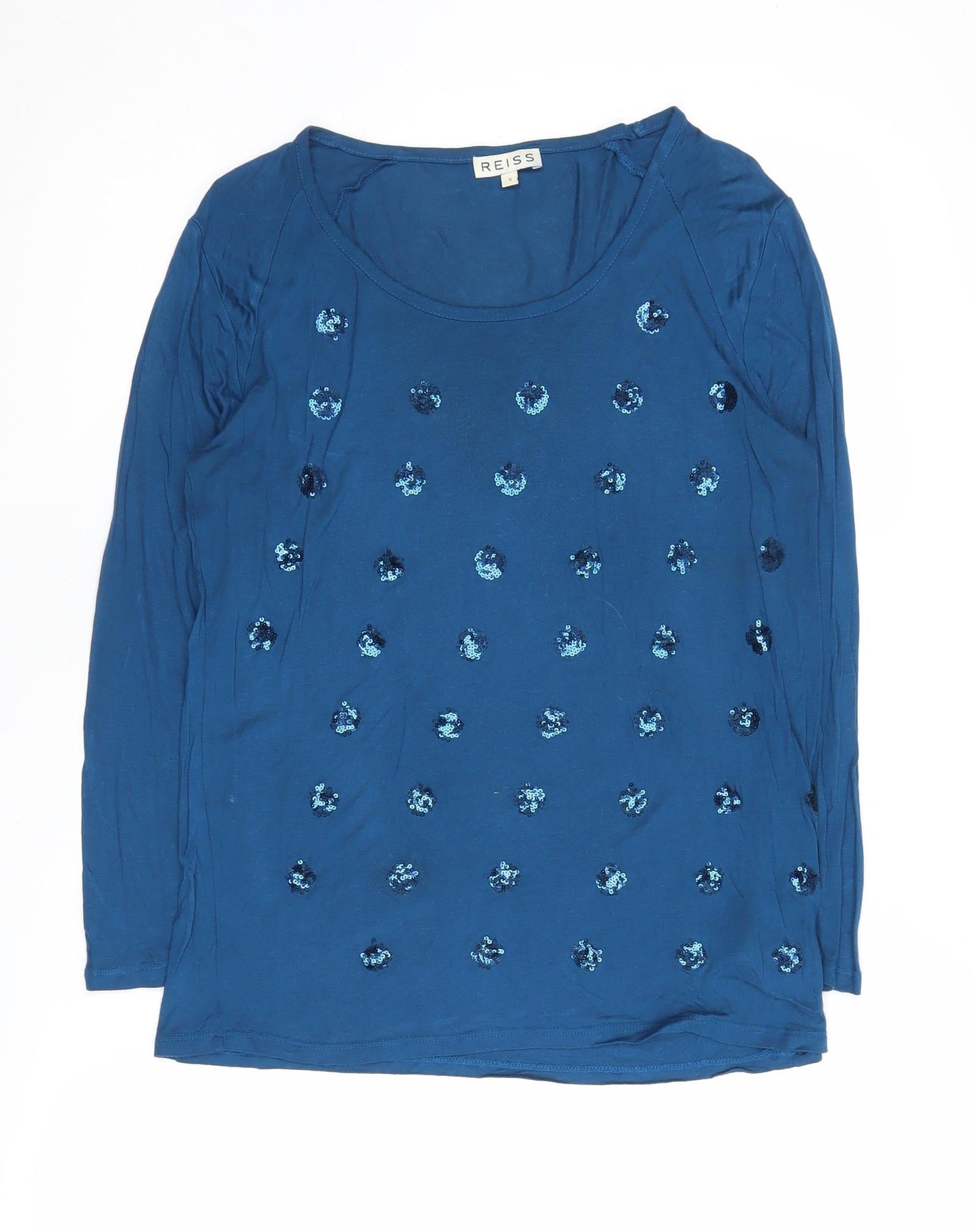 Womens UK Size S Reiss Blue  T-Shirt