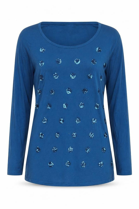 Womens UK Size S Reiss Blue  T-Shirt