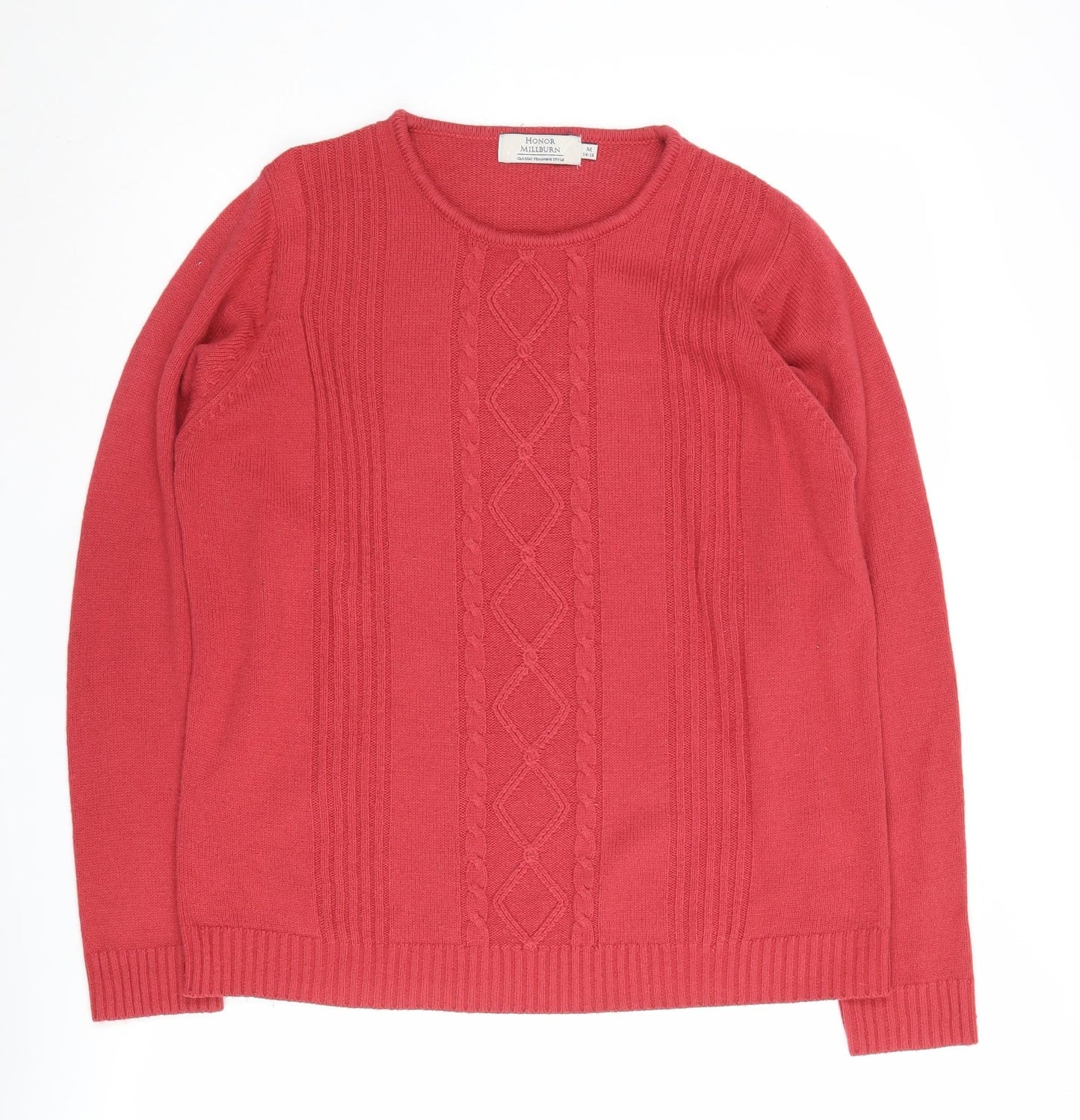 Womens UK Size M Honor Millburn Red Pullover Jumper