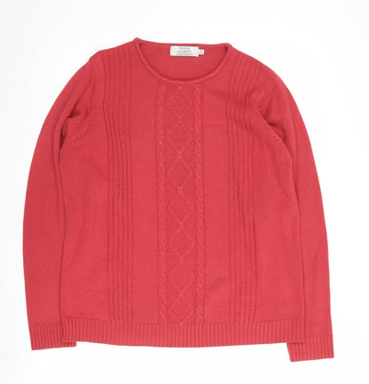 Womens UK Size M Honor Millburn Red Pullover Jumper