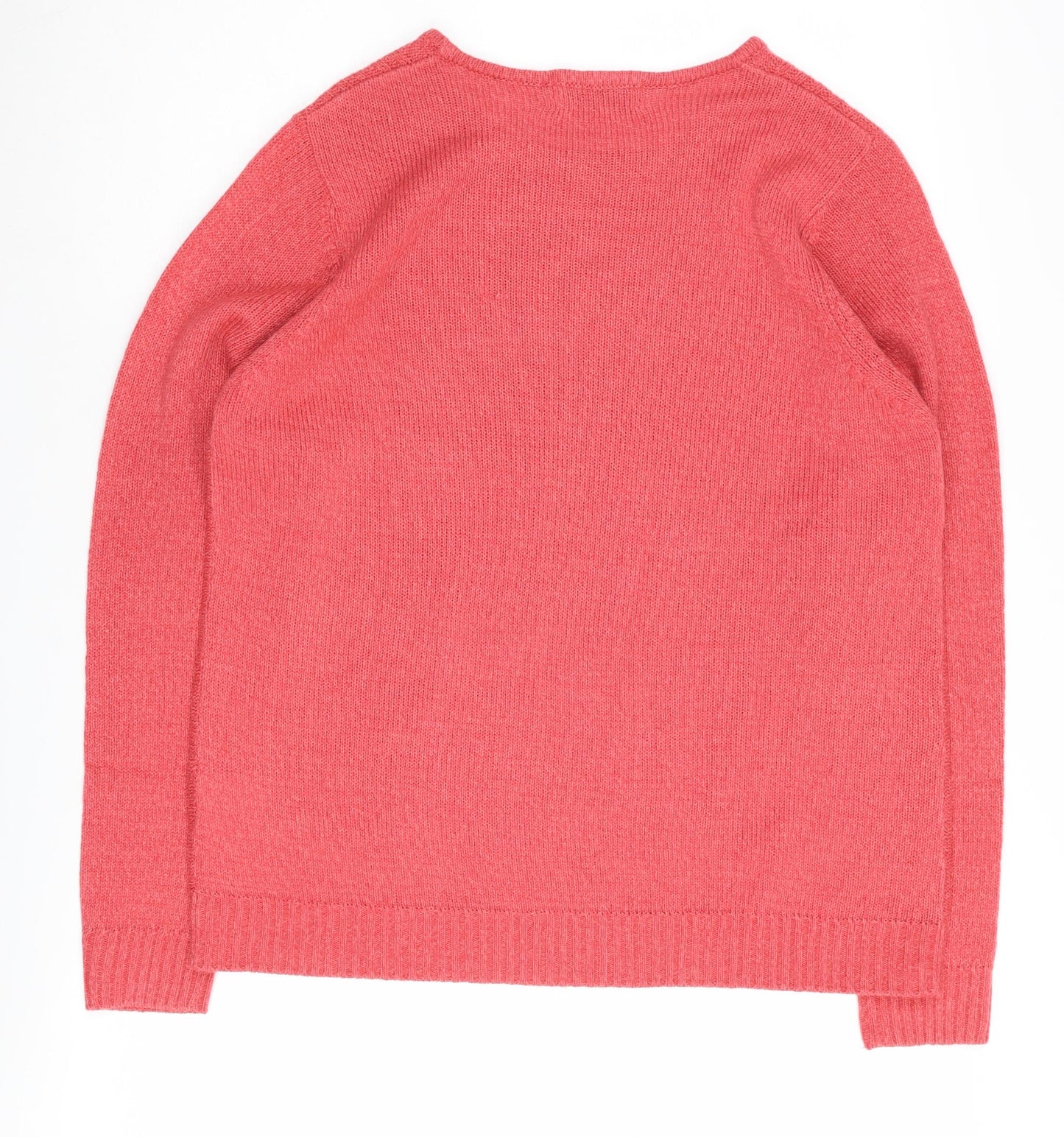 Honor Millburn Women's Pink Cable-Knit Pullover M