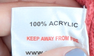 Honor Millburn Women's Pink Cable-Knit Pullover M