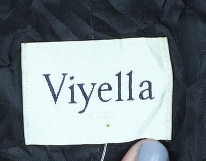 Viyella Women's Black Pinstripe Blazer Size 12 Workwear Formal