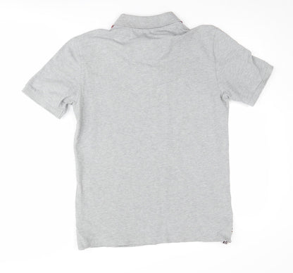 Joules Grey Women's Polo Shirt Small Classic Fit