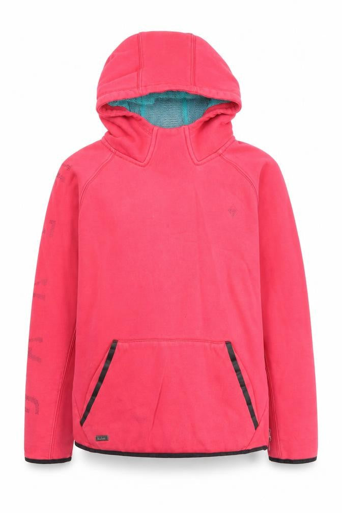 Front view of Ted Baker girls’ red pullover hoodie, age 11-12