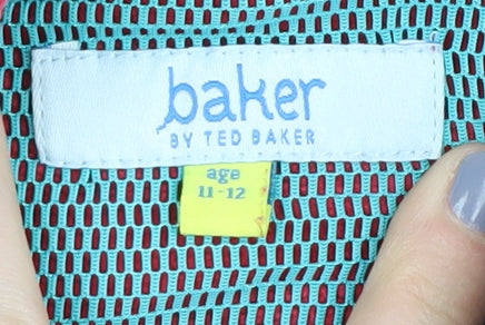 Ted Baker Girls Red Pullover Hoodie, Age 11-12