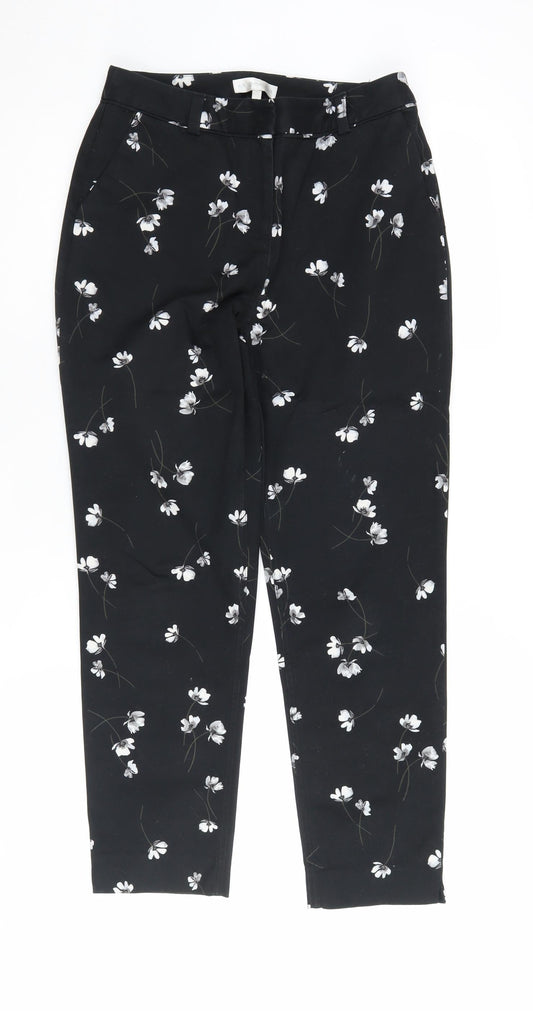 Womens UK Size 10 RJR John Rocha Slim Fit Straight Black Trousers