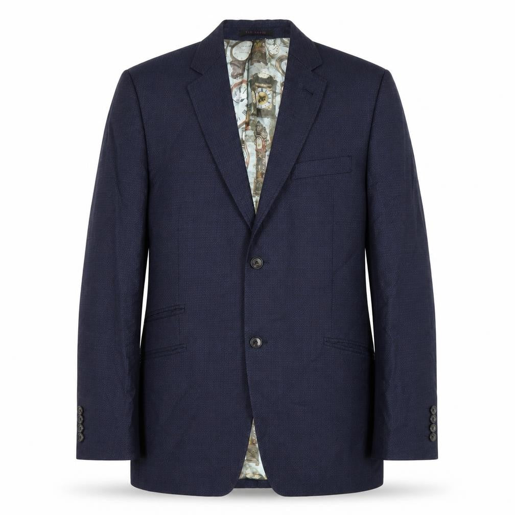 Mens UK Size 40 Ted Baker Regular Blue Suit Jacket