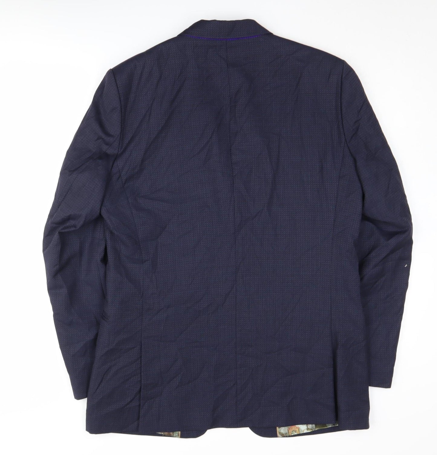Mens UK Size 40 Ted Baker Regular Blue Suit Jacket