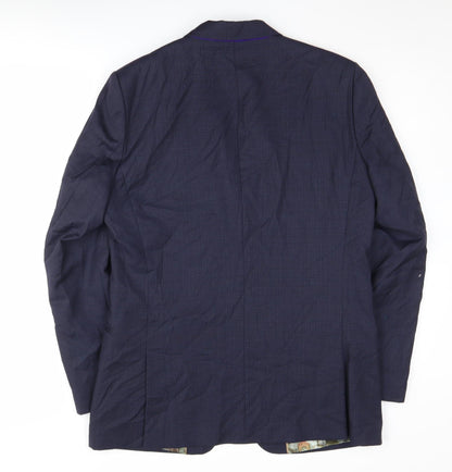 Mens UK Size 40 Ted Baker Regular Blue Suit Jacket