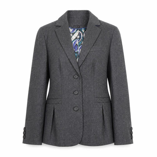 Womens UK Size M Ted Baker Regular Grey Blazer