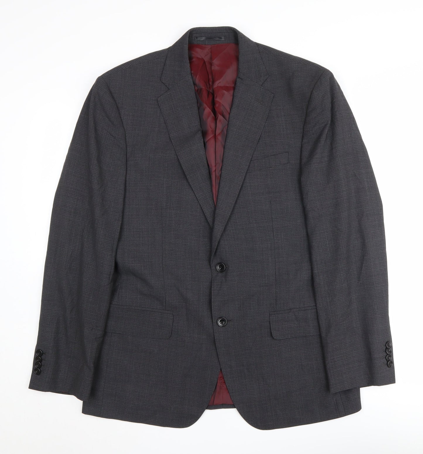 Mens UK Size 40 T.M.Lewin Regular Grey Suit Jacket