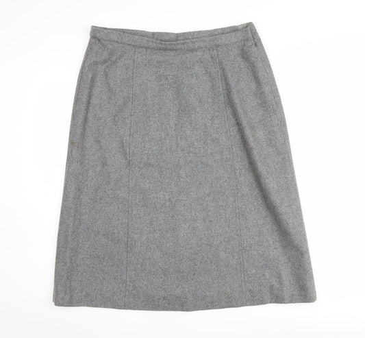 Eastex Women's Grey Wool Pencil Skirt Size 16