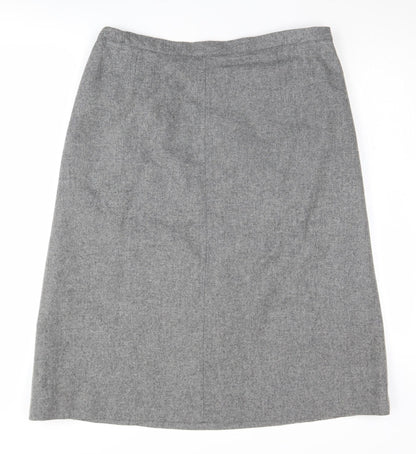 Eastex Women's Grey Wool Pencil Skirt Size 16
