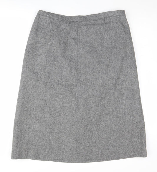 Eastex Women's Grey Wool Pencil Skirt Size 16