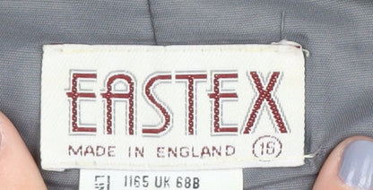 Eastex Women's Grey Wool Pencil Skirt Size 16