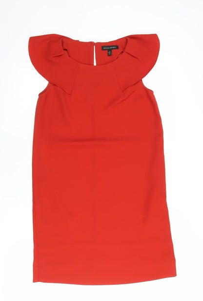 Banana Republic Women's Red Shift Dress 00P Petite