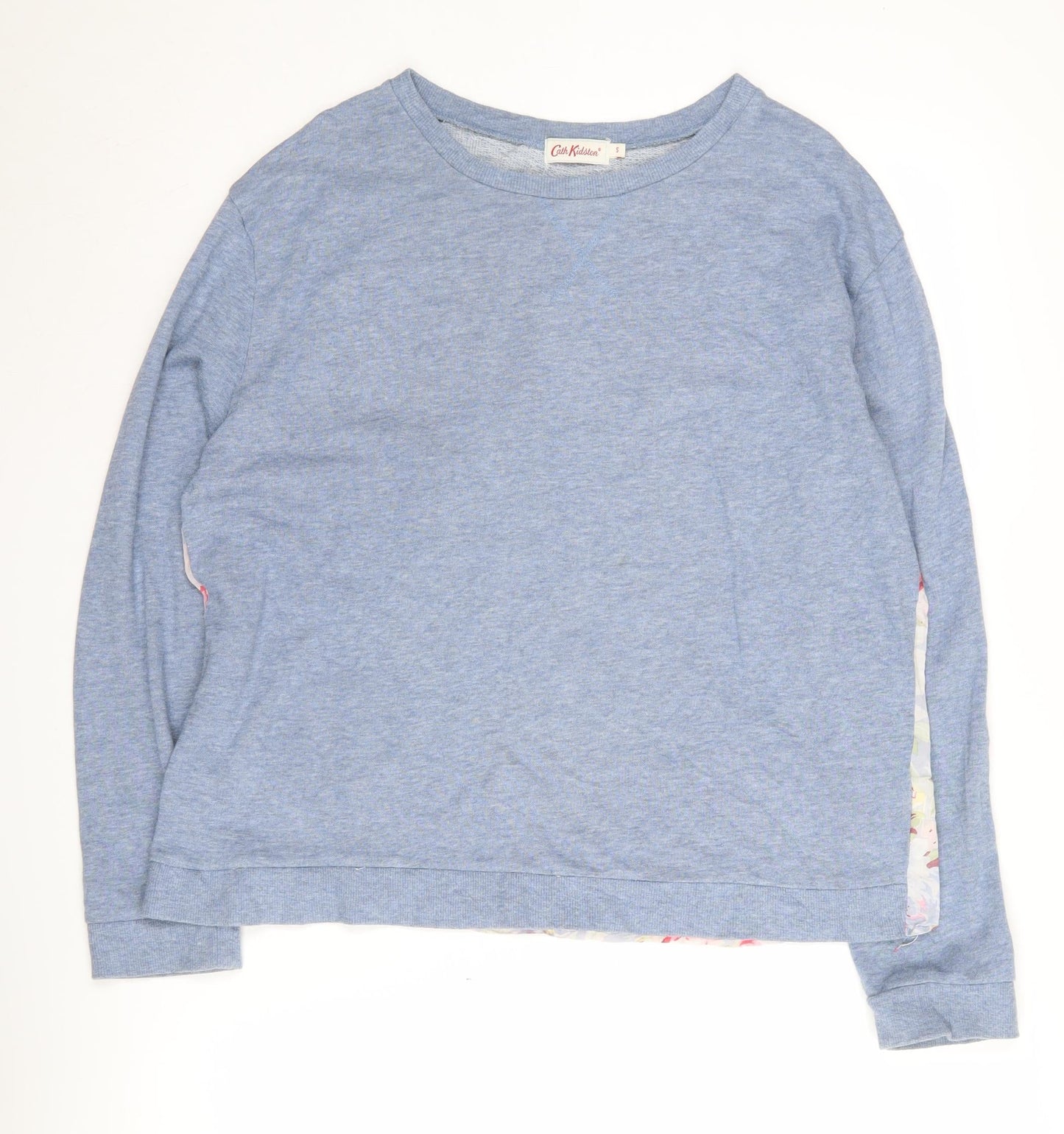 Cath Kidston Women's Blue Floral Pullover Jumper Size S