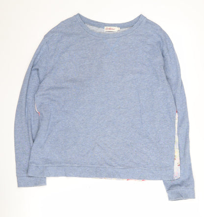 Cath Kidston Women's Blue Floral Pullover Jumper Size S