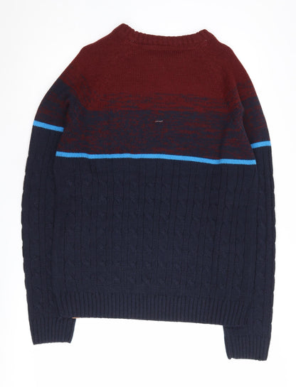 Tokyo Laundry Men's Multicoloured Cable-Knit Jumper L