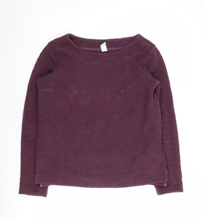 Womens UK Size S Fatface Purple Pullover Jumper