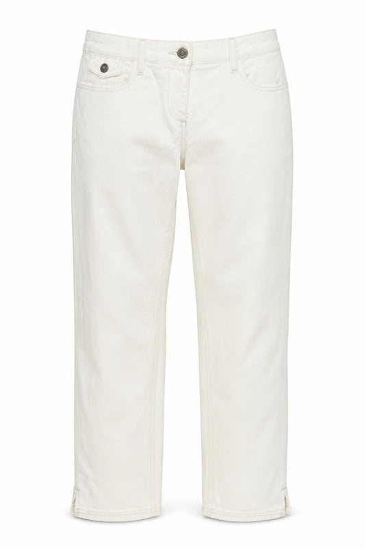 Womens UK Size 10L Boden Regular Fit  White Jeans