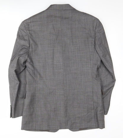 Austin Reed Men's Grey Check Blazer 40R Wool