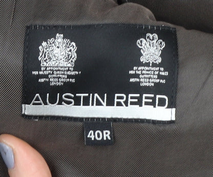 Austin Reed Men's Grey Check Blazer 40R Wool