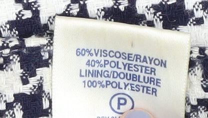 Eastex Women's Houndstooth Blazer - Size 10, Multicoloured