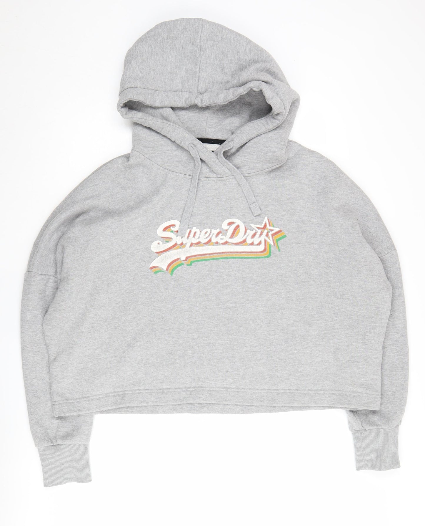 Superdry Women's Grey Pullover Hoodie Size 18 Casual