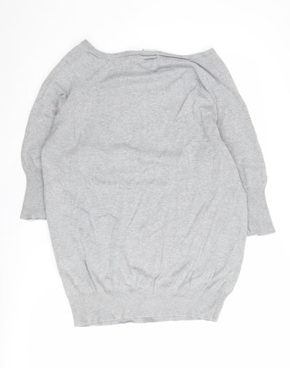 Womens UK Size 12 Animal Grey Pullover Jumper