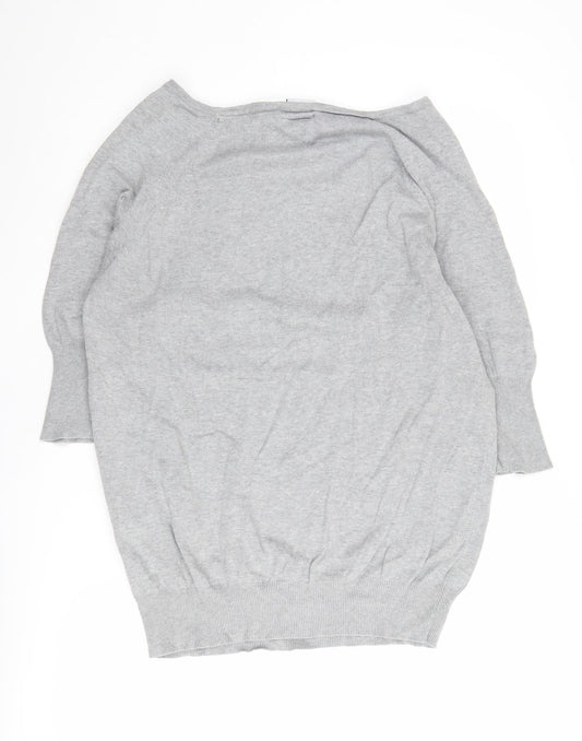 Womens UK Size 12 Animal Grey Pullover Jumper