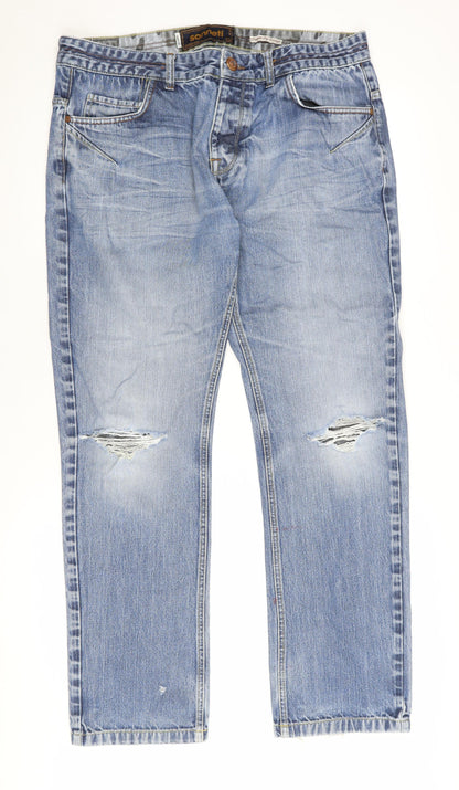 Mens UK Size 36 Sonneti Regular Fit Straight Blue Jeans