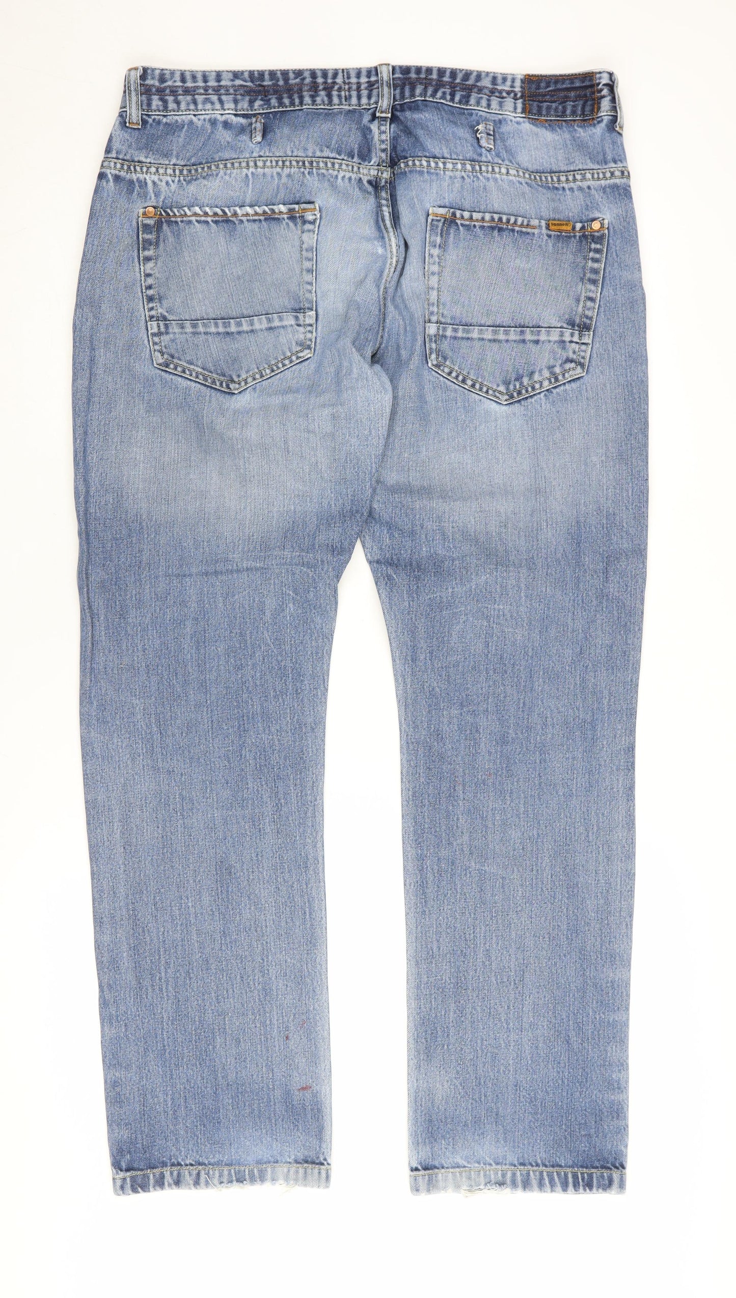 Mens UK Size 36 Sonneti Regular Fit Straight Blue Jeans