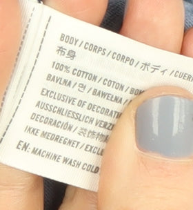 Abercrombie & Fitch Unisex Blue Floral T-Shirt L