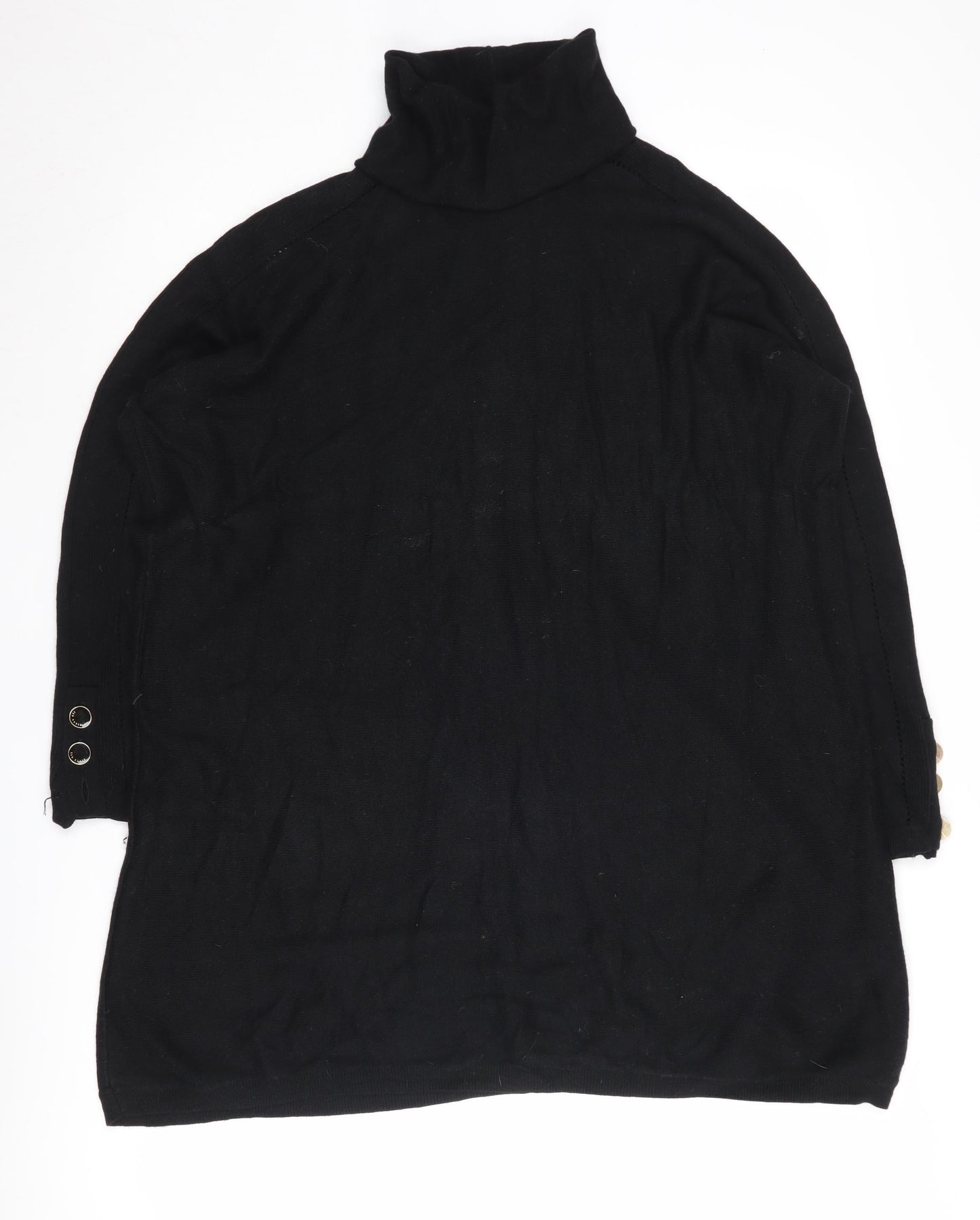 Womens UK Size S Ted Baker Black Cape Jumper