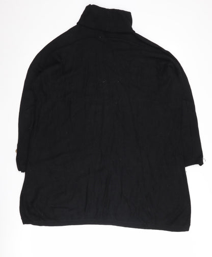 Womens UK Size S Ted Baker Black Cape Jumper