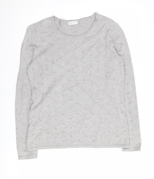 Eastex Women's Grey Round Neck Pullover Jumper Size 10