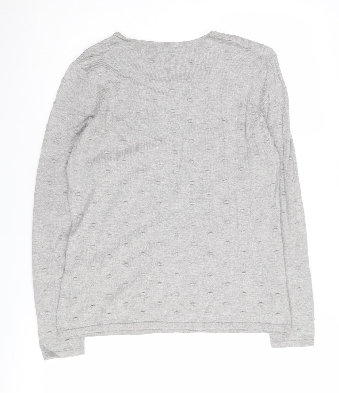 Eastex Women's Grey Round Neck Pullover Jumper Size 10