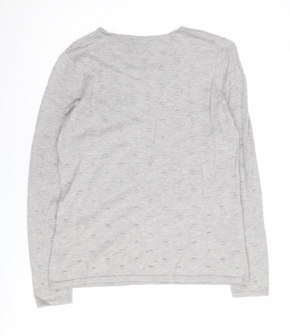 Eastex Women's Grey Round Neck Pullover Jumper Size 10