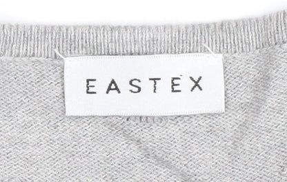 Eastex Women's Grey Round Neck Pullover Jumper Size 10