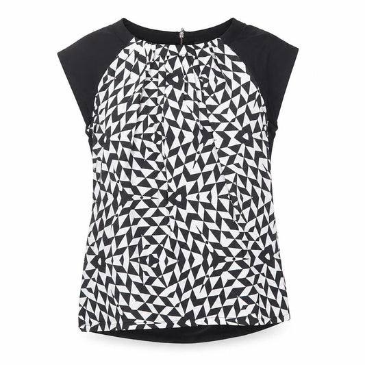Womens UK Size 8 Jasper Conran Black Tunic Blouse