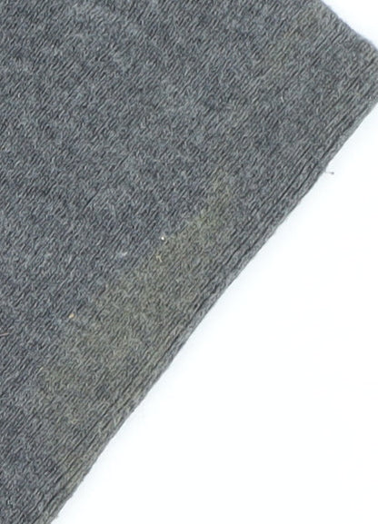 Jigsaw Women's Grey Wool Blend V-Neck Jumper M