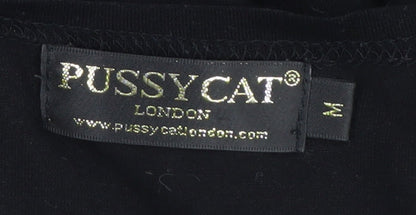 Womens UK Size M Pussycat London Black  Blouse