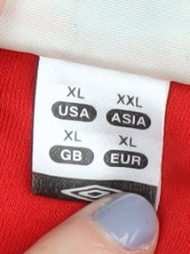 Umbro Men's XL Red Pullover Sweatshirt Sports