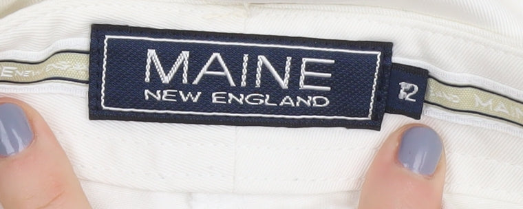 Maine New England Women's Ivory Chino Trousers Size 12