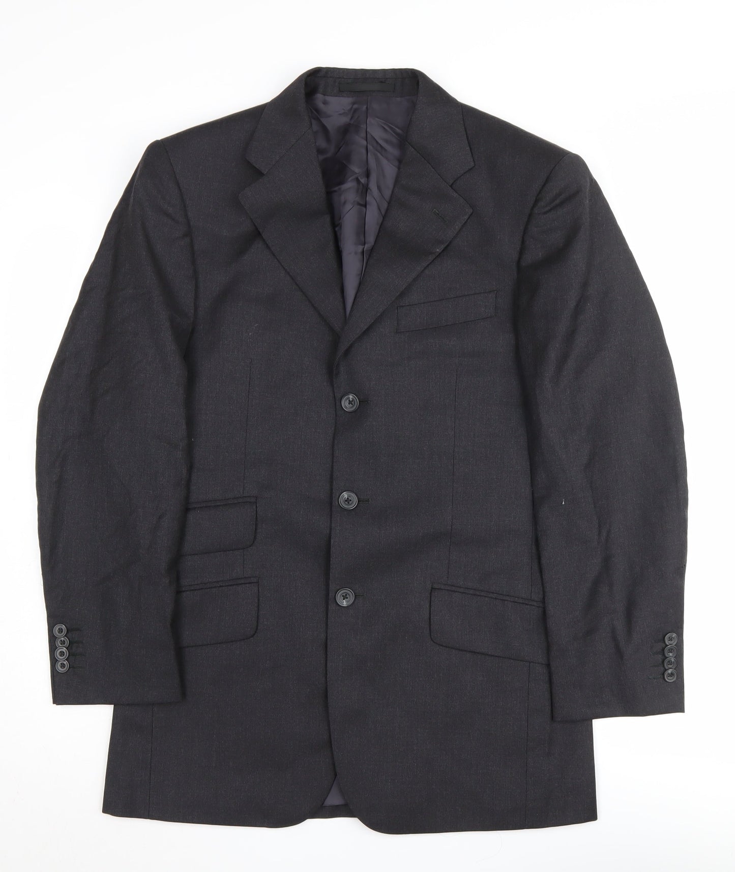Mens UK Size 36 T.M.Lewin Regular Black Suit Jacket