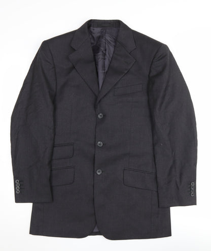 Mens UK Size 36 T.M.Lewin Regular Black Suit Jacket